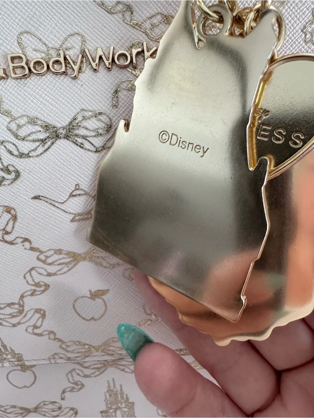 Bath & Body Works Cream & Gold Disney Princess Backpack Tote